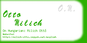 otto milich business card